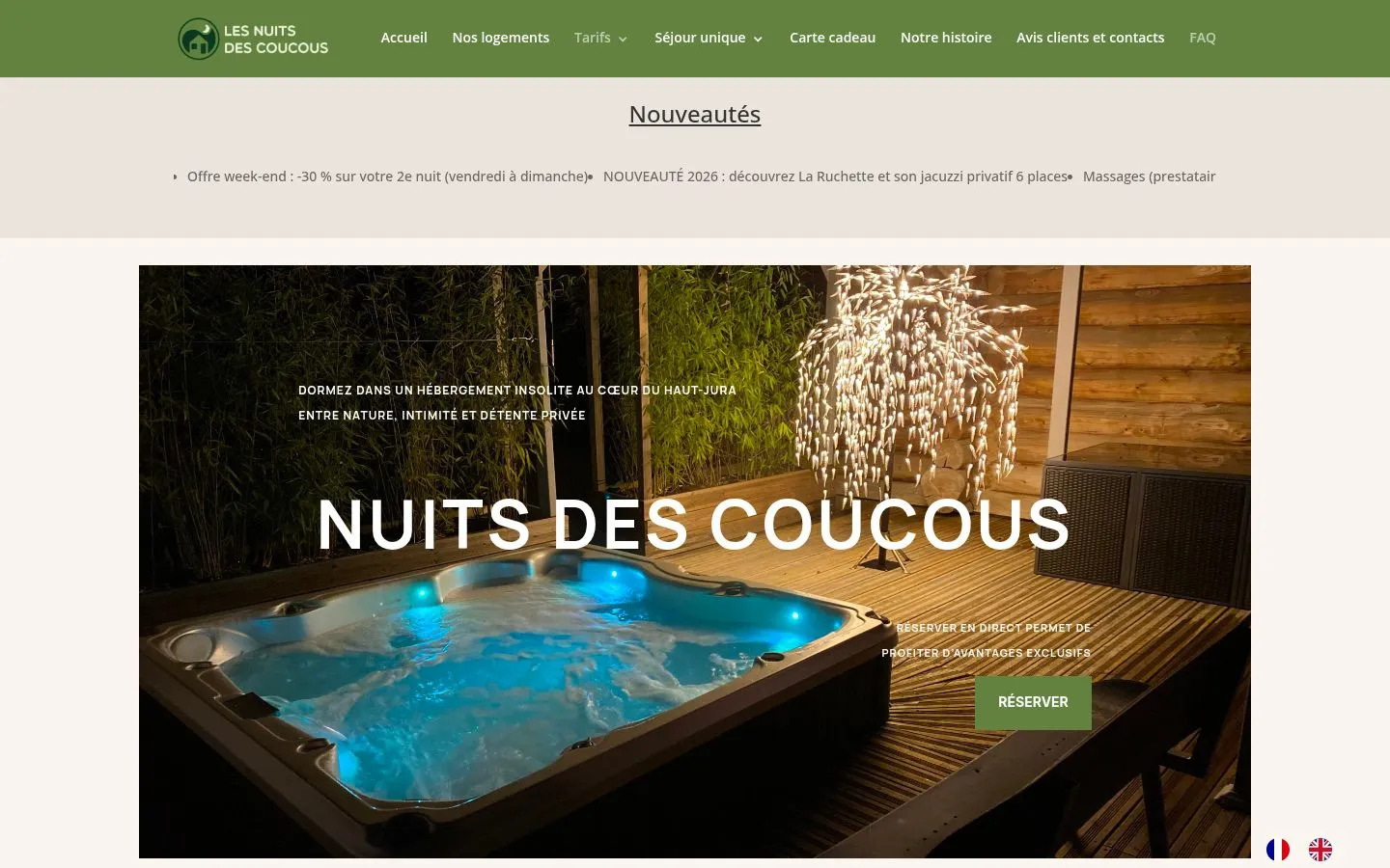 Les Nuits des Coucous website by Martin Rondot